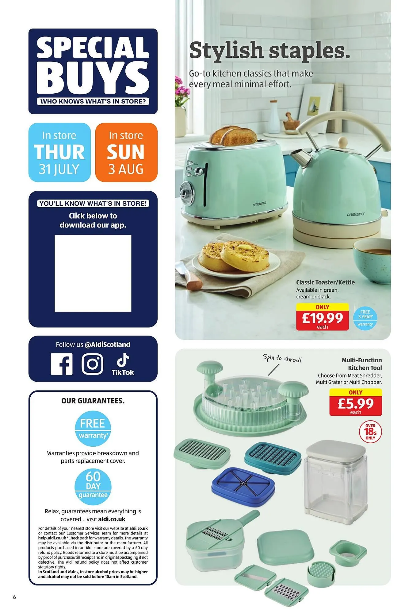 Aldi leaflet from 31 July to 6 August 2025 - Catalogue Page 6