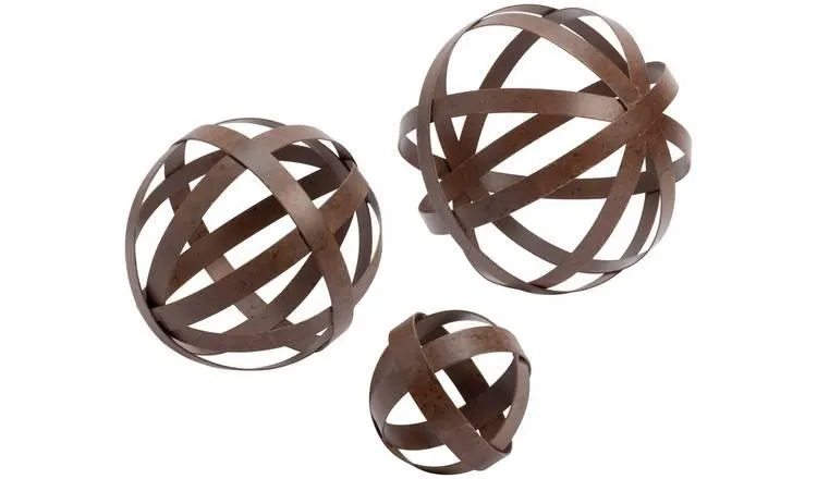 Habitat Metal Sphere Ball - Set Of 3