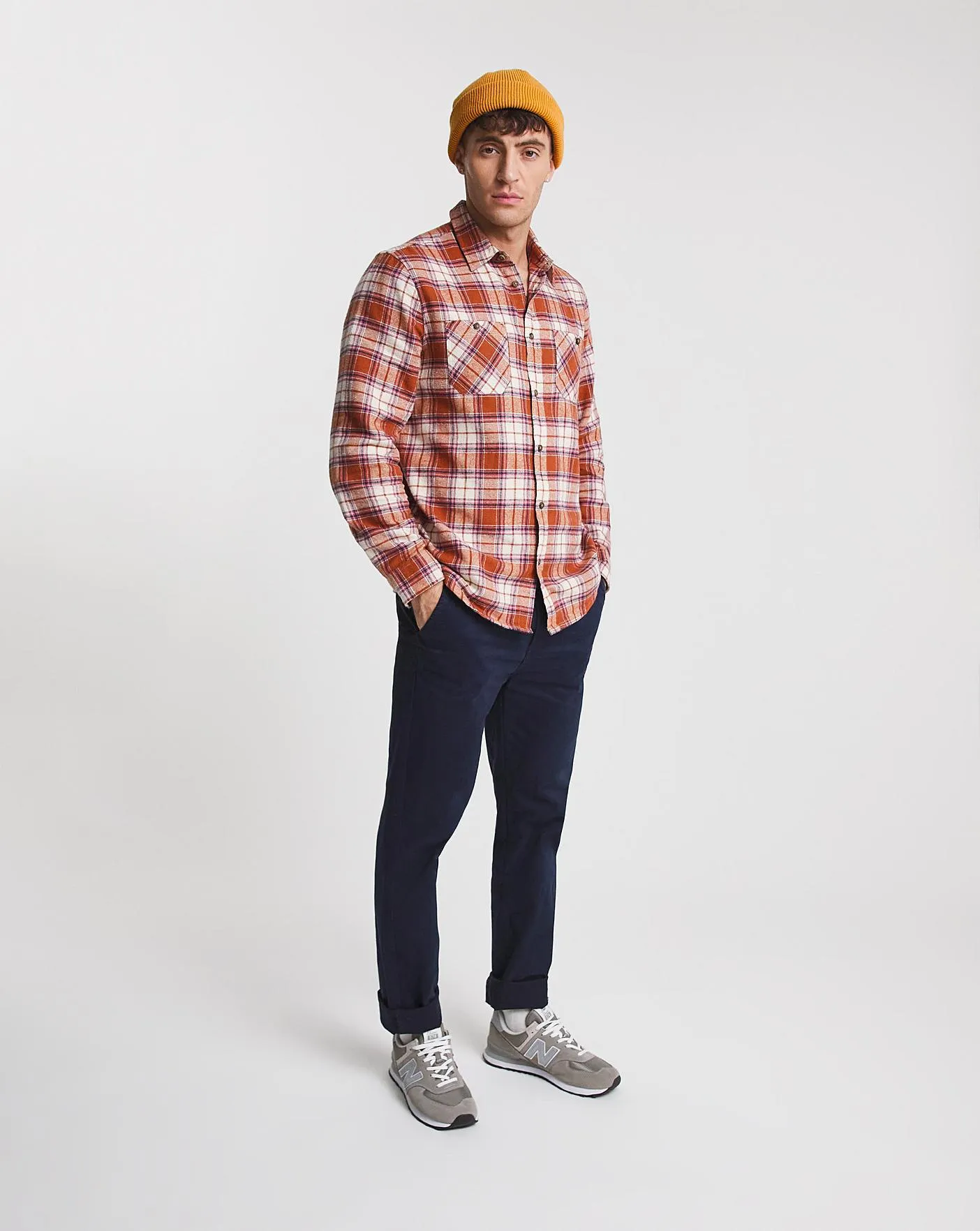 Long Sleeve Flannel Check Shirt