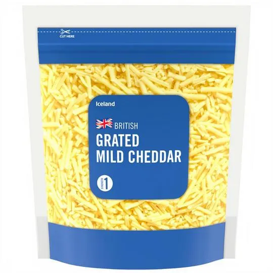 Iceland British Grated Mild Cheddar 350g