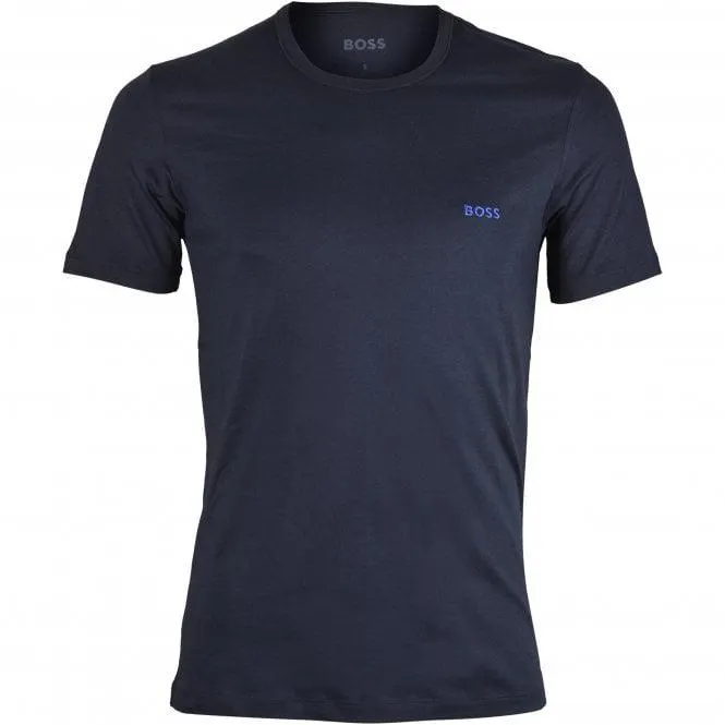 3-Pack Crew-Neck T-Shirts, Black/White/Navy