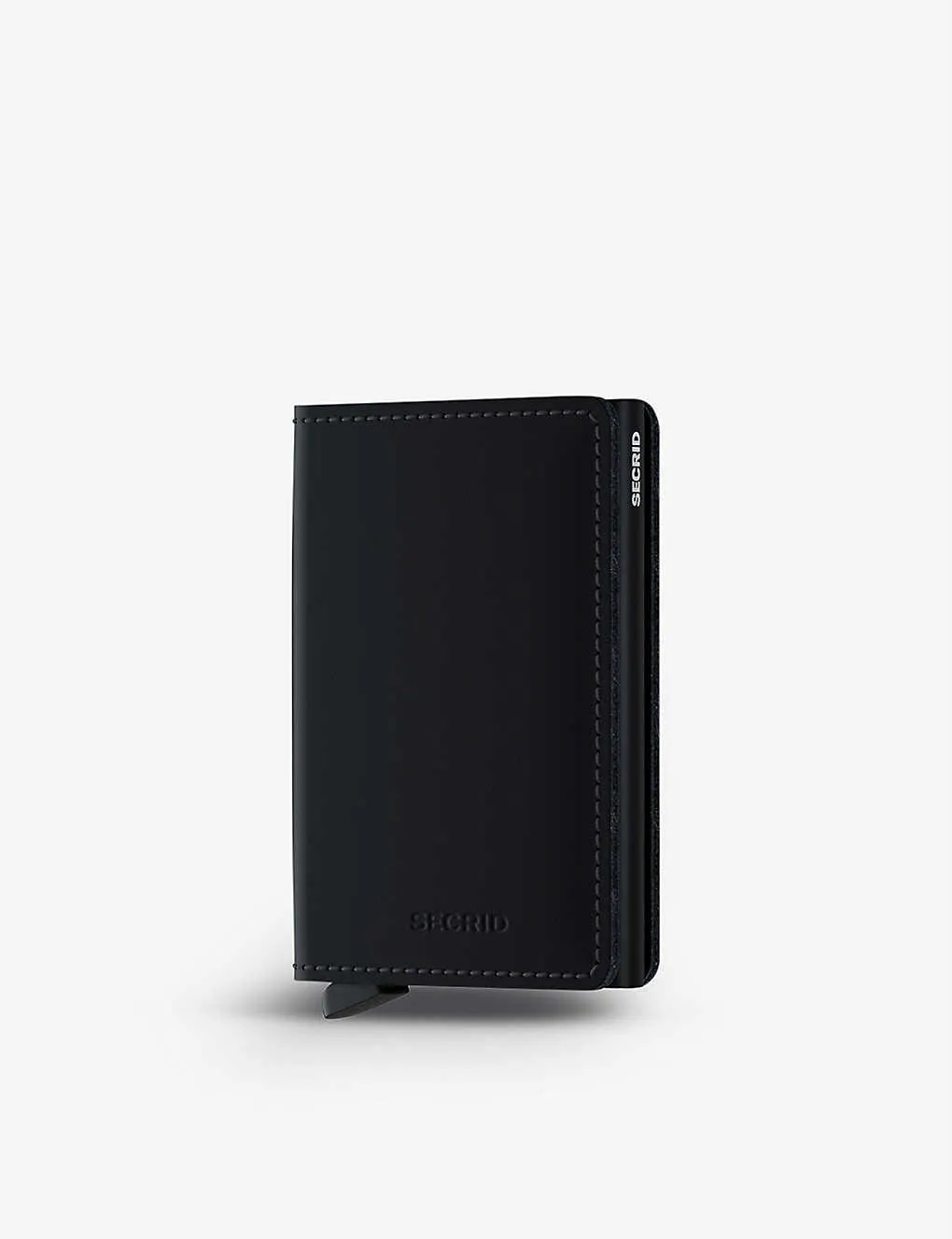 Slimwallet Matte leather and aluminium cardholder
