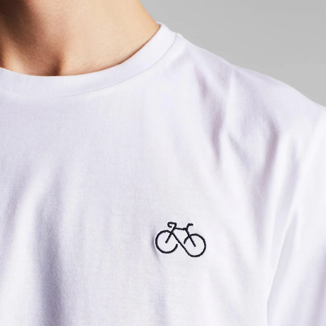 T-shirt Stockholm Infinity Bike White