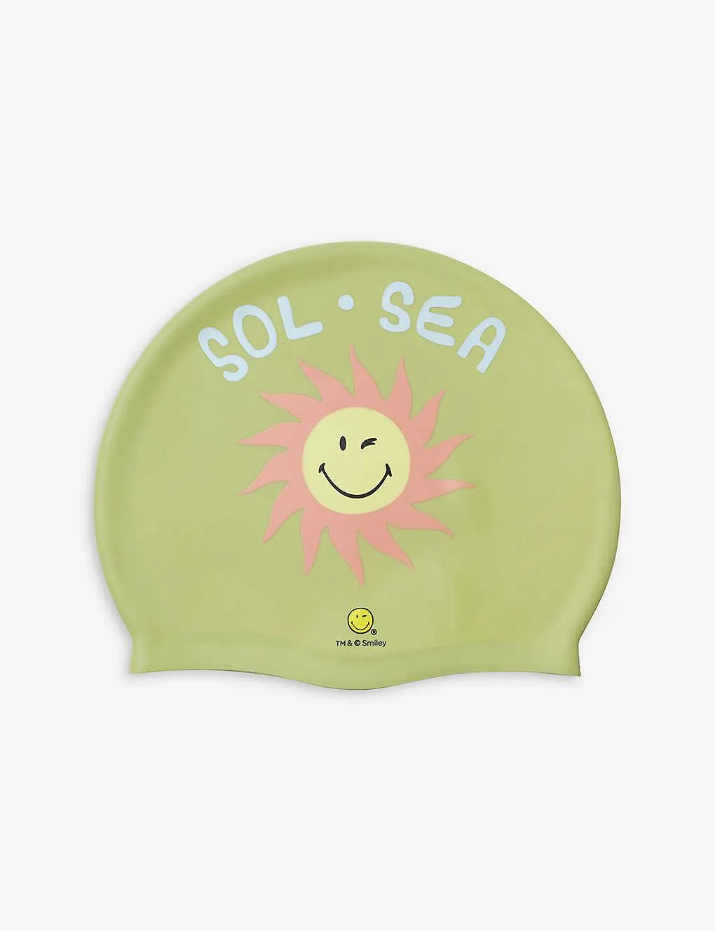 SUNNYLiFE x Smiley graphic-print silicone swimming cap
