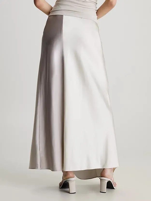 Fitted Colourblock Maxi Skirt