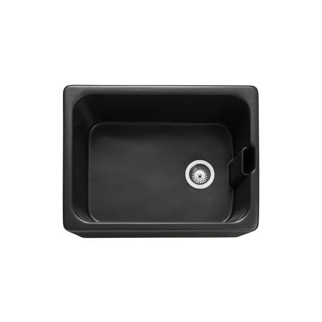 Refurbished Rangemaster Farmhouse Belfast Single Bowl Anthracite Grey Ceramic Kitchen Sink