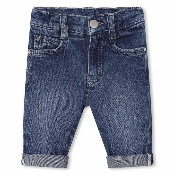 Denim Washed Slim Jeans