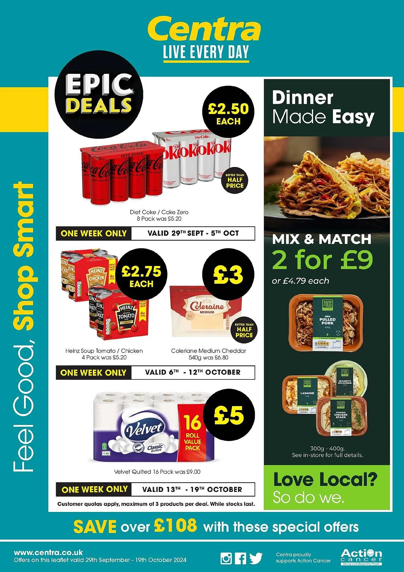 Centra leaflet from 29 September to 19 October 2024 - Catalogue Page 1