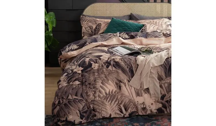 Habitat Cotton 200TC Botanical Blush Bedding Set - Superking