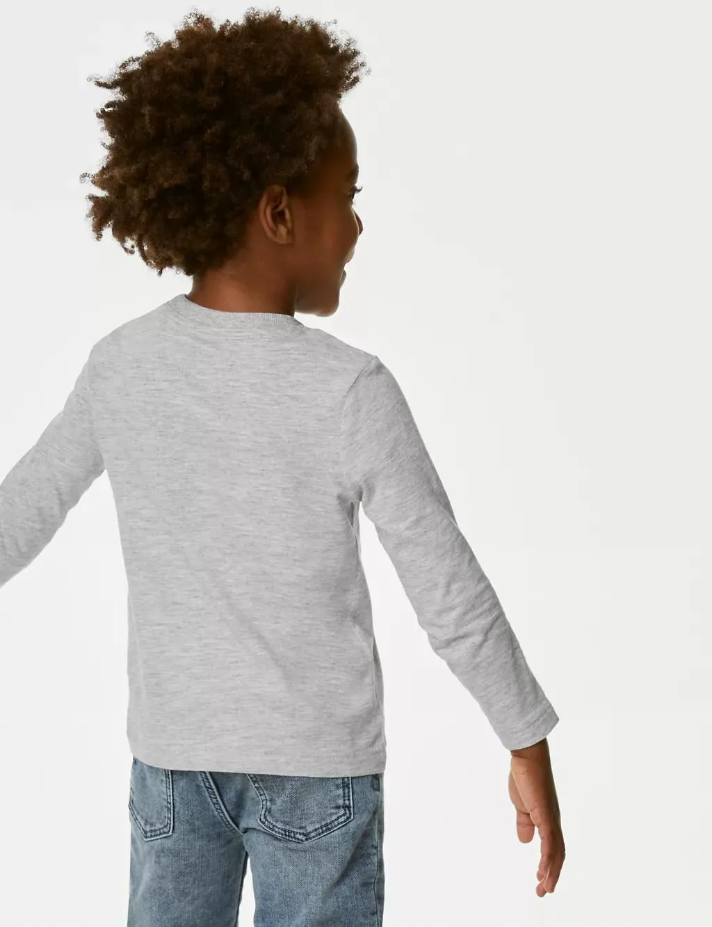 3pk Pure Cotton Plain Tops (2-8 Yrs)