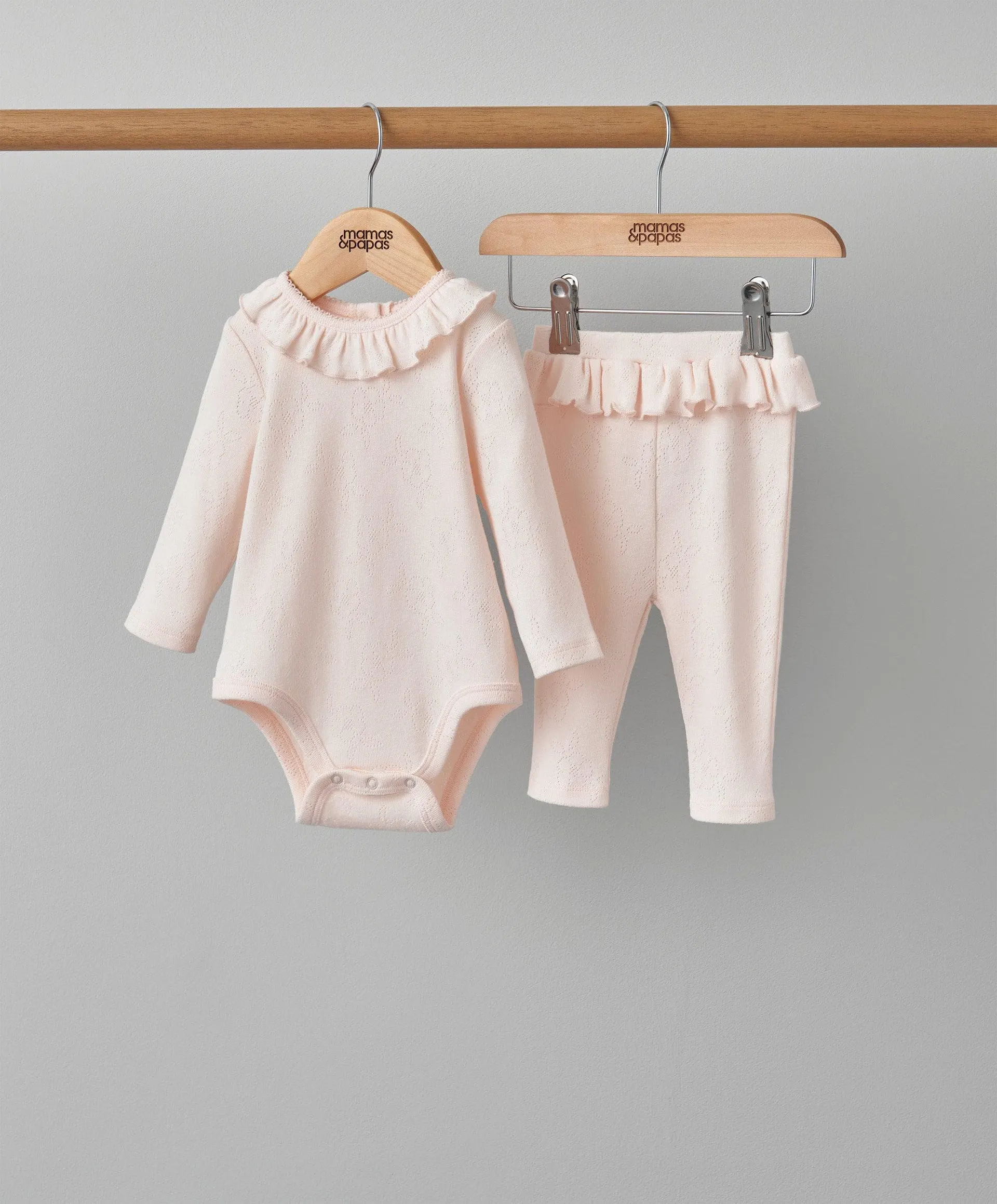 Frill Hem Pointelle Set - 2 Piece Set