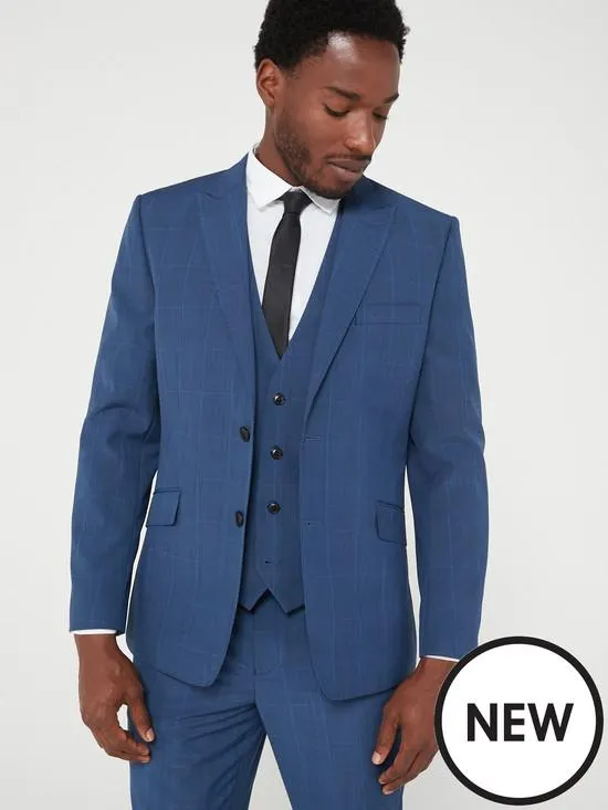 Peter Werth X Very Slim Fit Check Suit Jacket