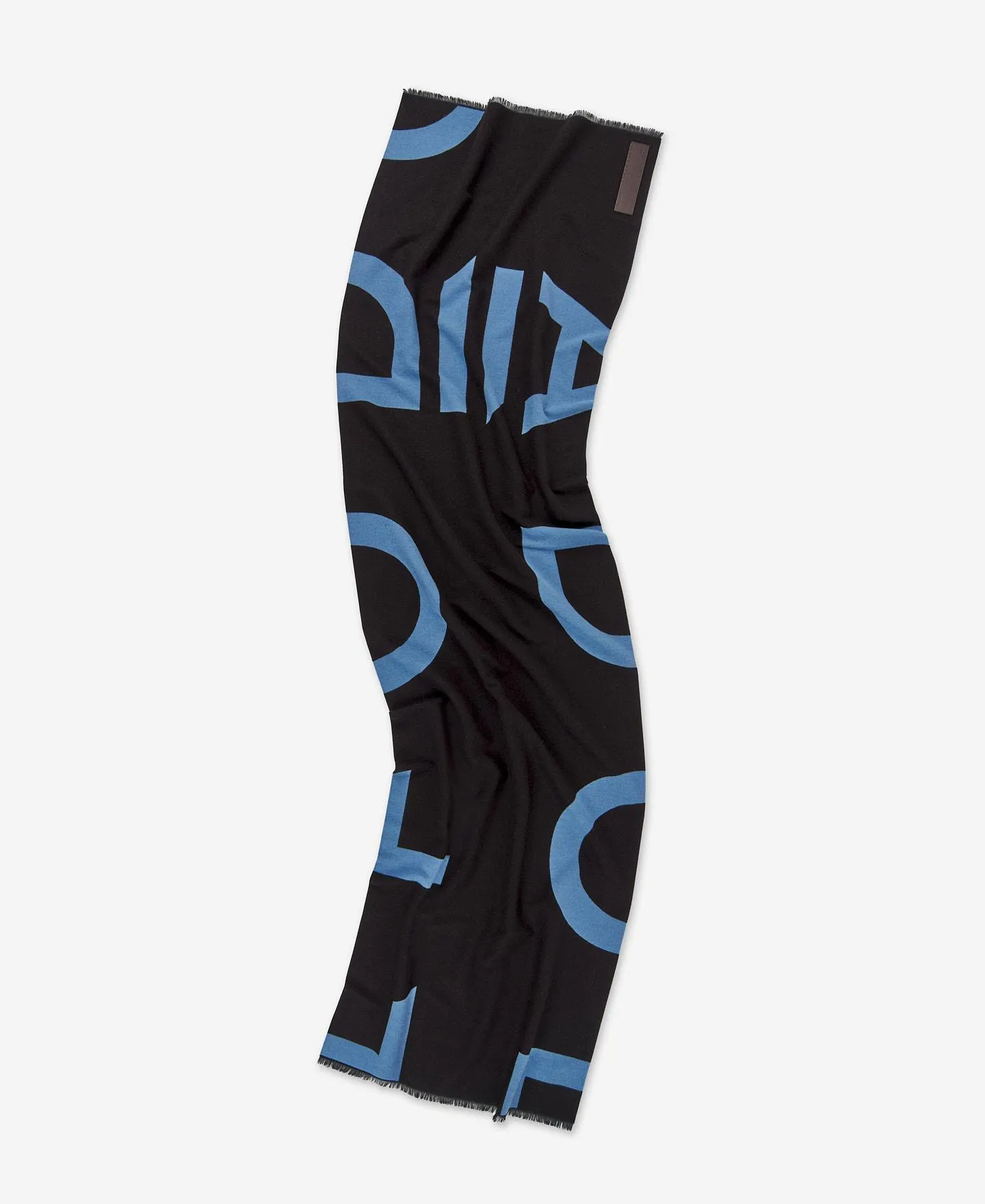 Jacquard maxi logo scarf for women