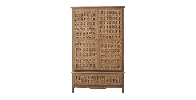 Sienna Rattan Wardrobe