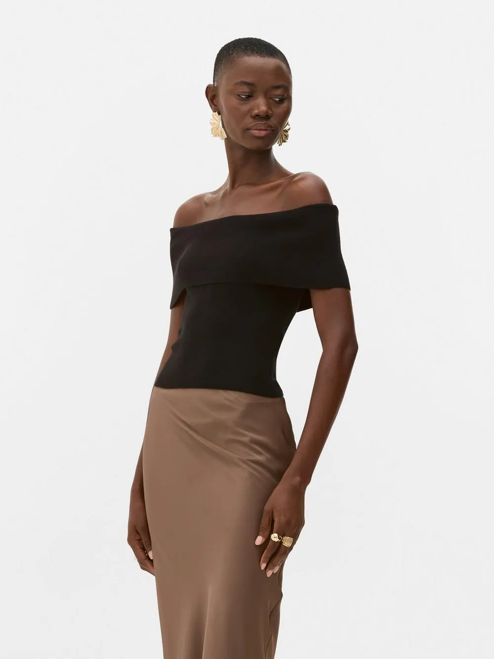 Short Sleeve Bardot Top