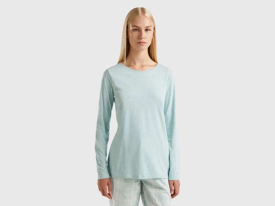 Long fiber cotton t-shirt
