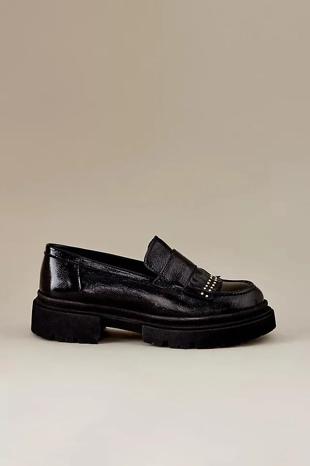 Hudson Yuki Stud Patent Leather Loafers
