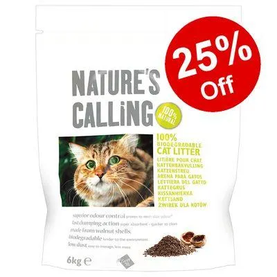 2.7kg/6kg Nature's Calling Cat Litter - 25% Off!*
