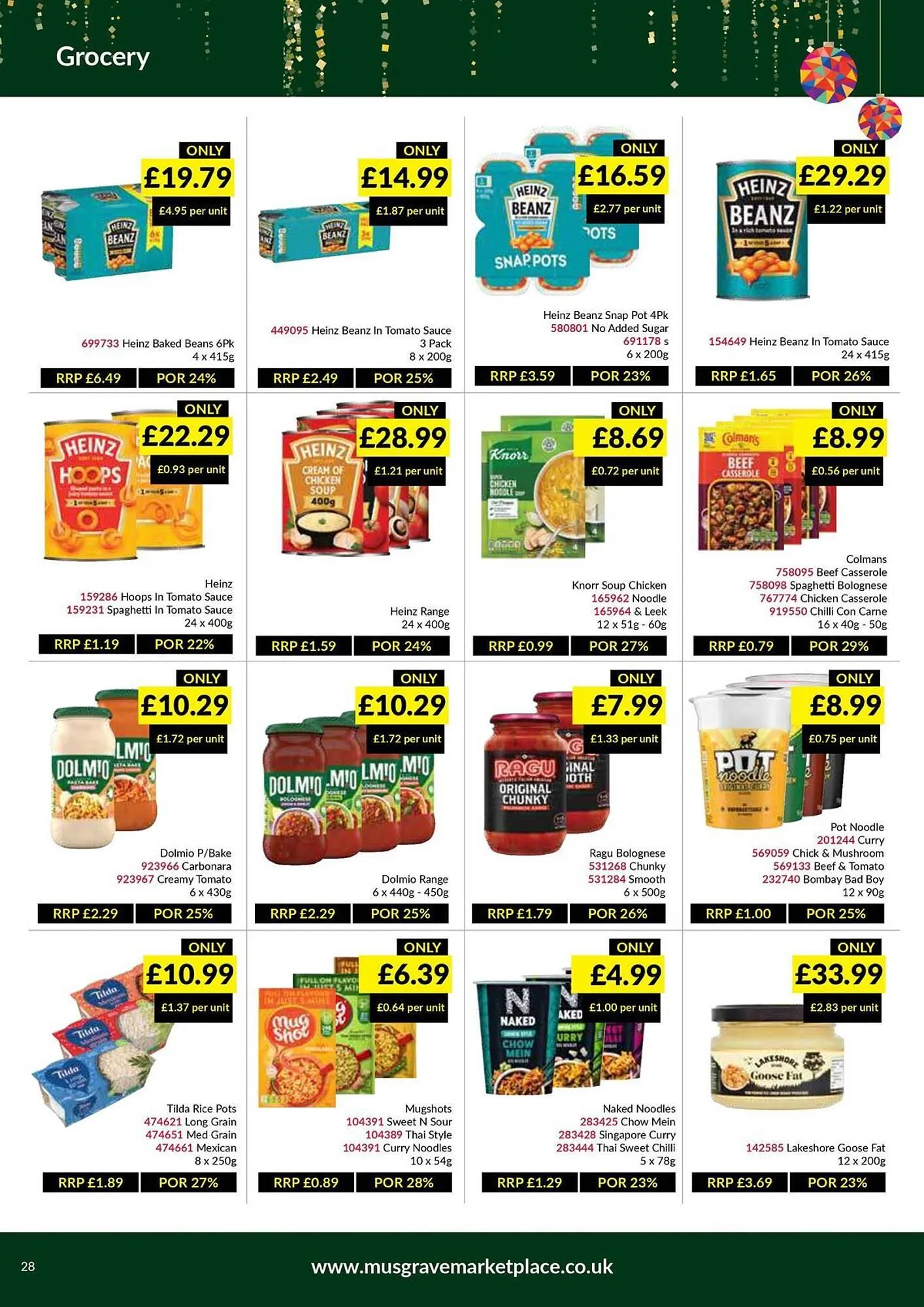 Musgrave MarketPlace leaflet from 8 December to 4 January 2026 - Catalogue Page 28