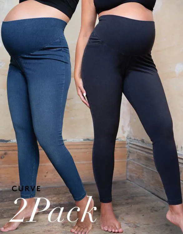 Curve Maternity Jeggings – 2 Pack