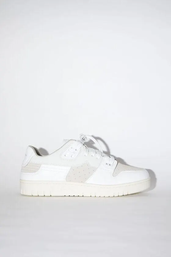 Low top basket leather sneakers