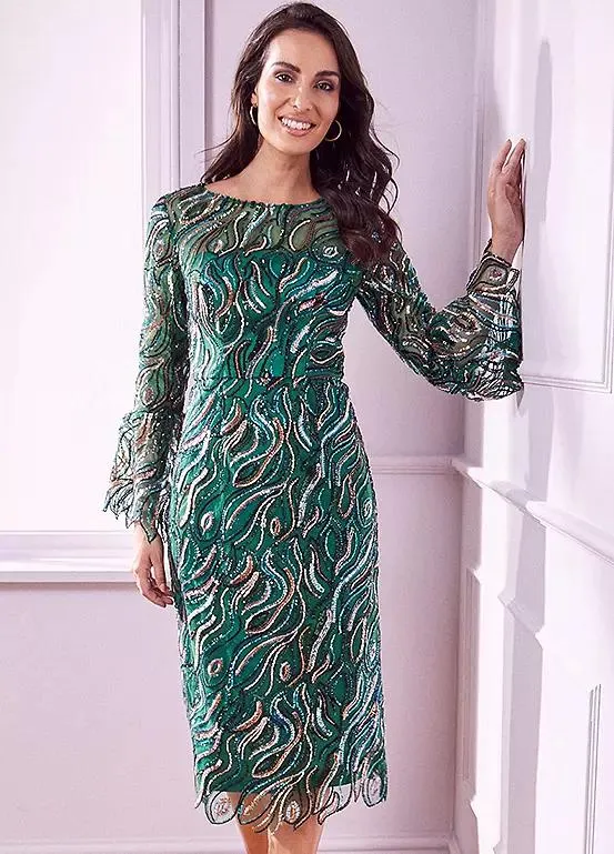 Together Sequin Shift Dress