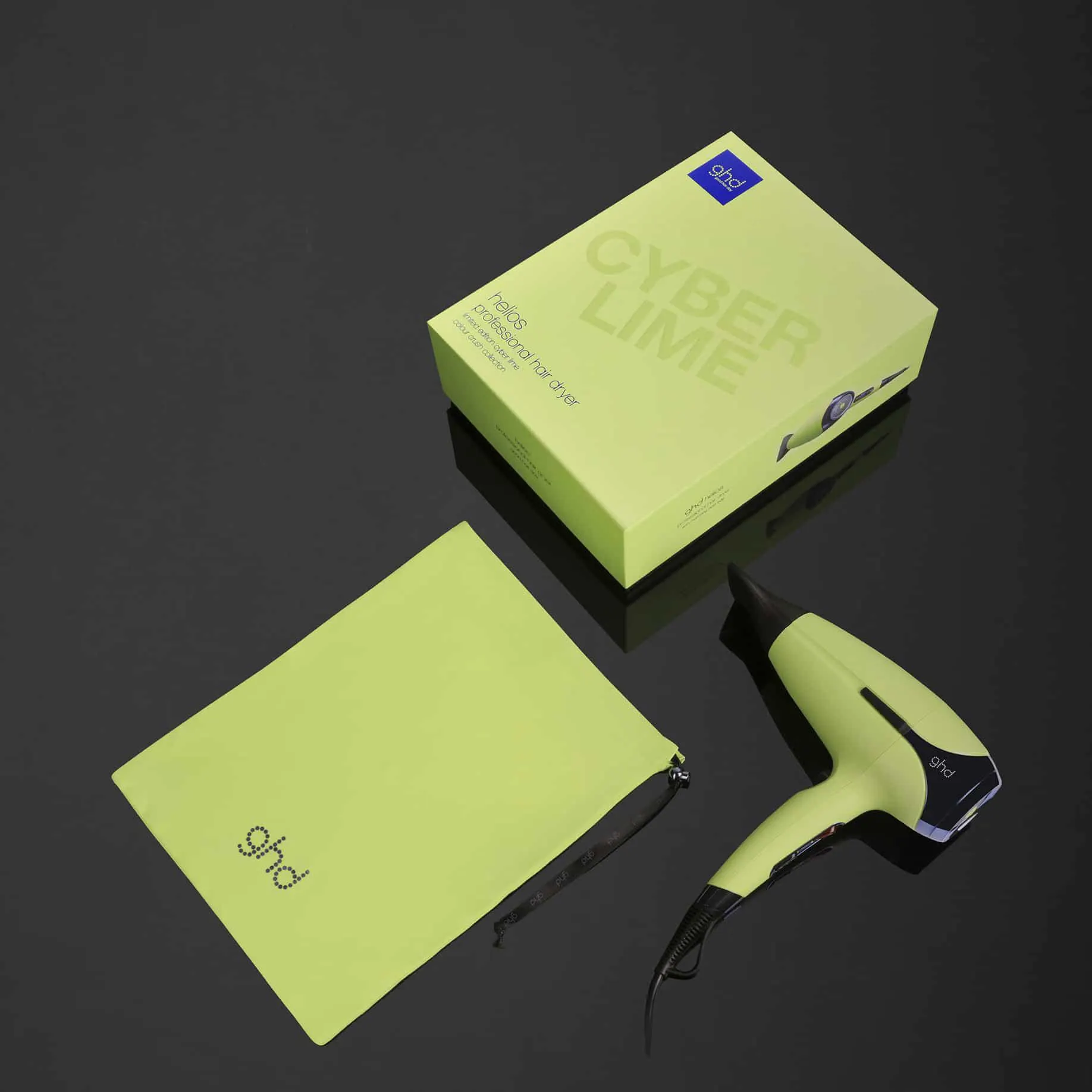 NEW GHD HELIOS® PROFESSIONAL HAIR DRYER IN CYBER LIME