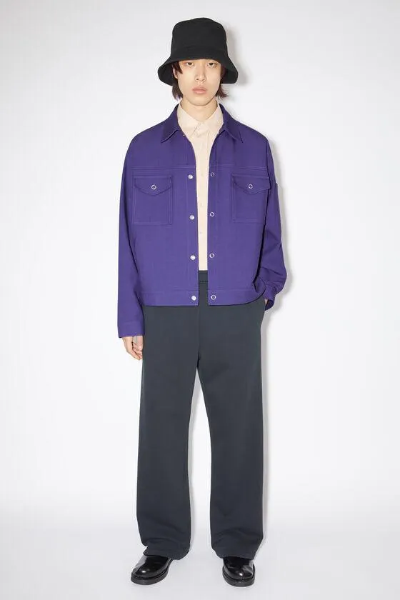 Cotton blend overshirt