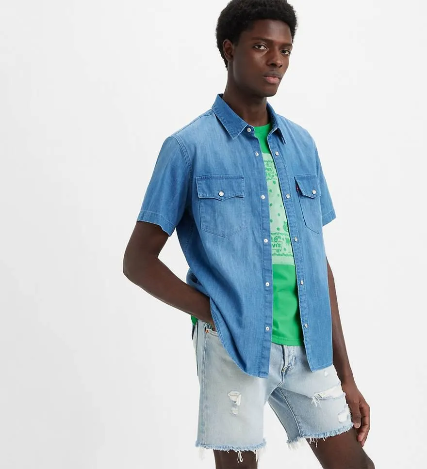 Short Sleeve Relaxed Fit Western Shirt