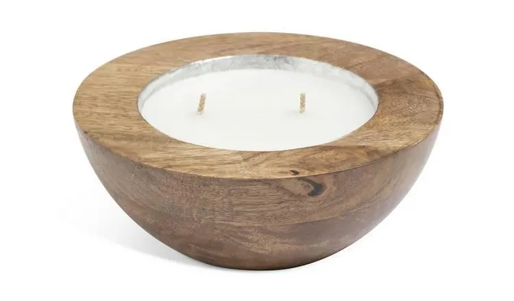 Habitat Mango Wood Candle - Saffron, Patchouli & Amber