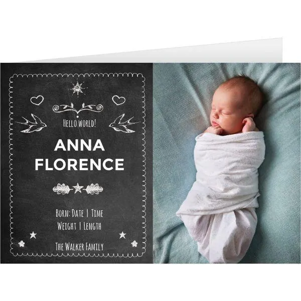 Decorated blackboard