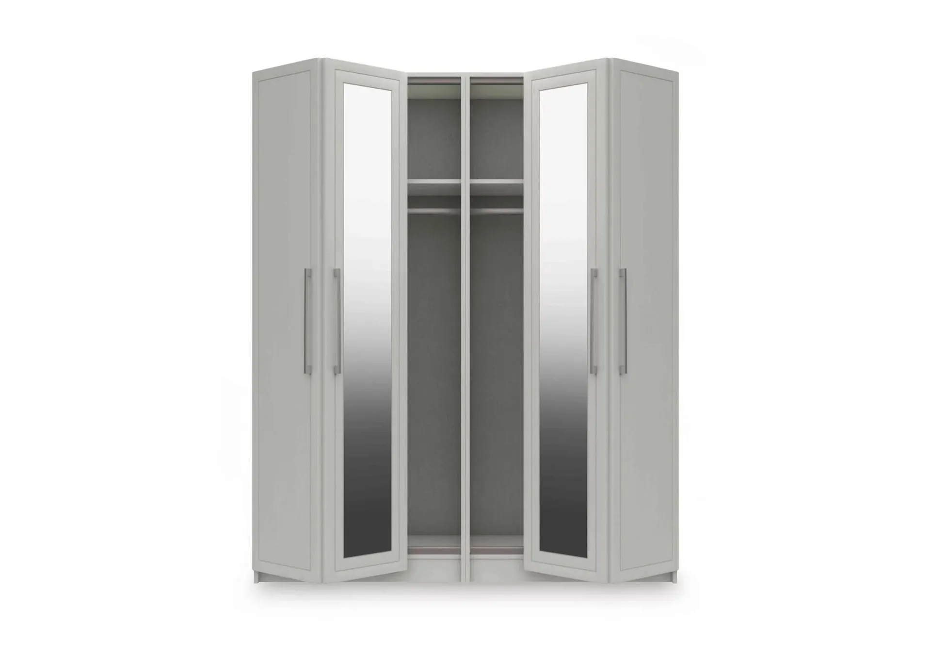 Bexley 4 Door Bifold Wardrobe with 2 Mirror Doors