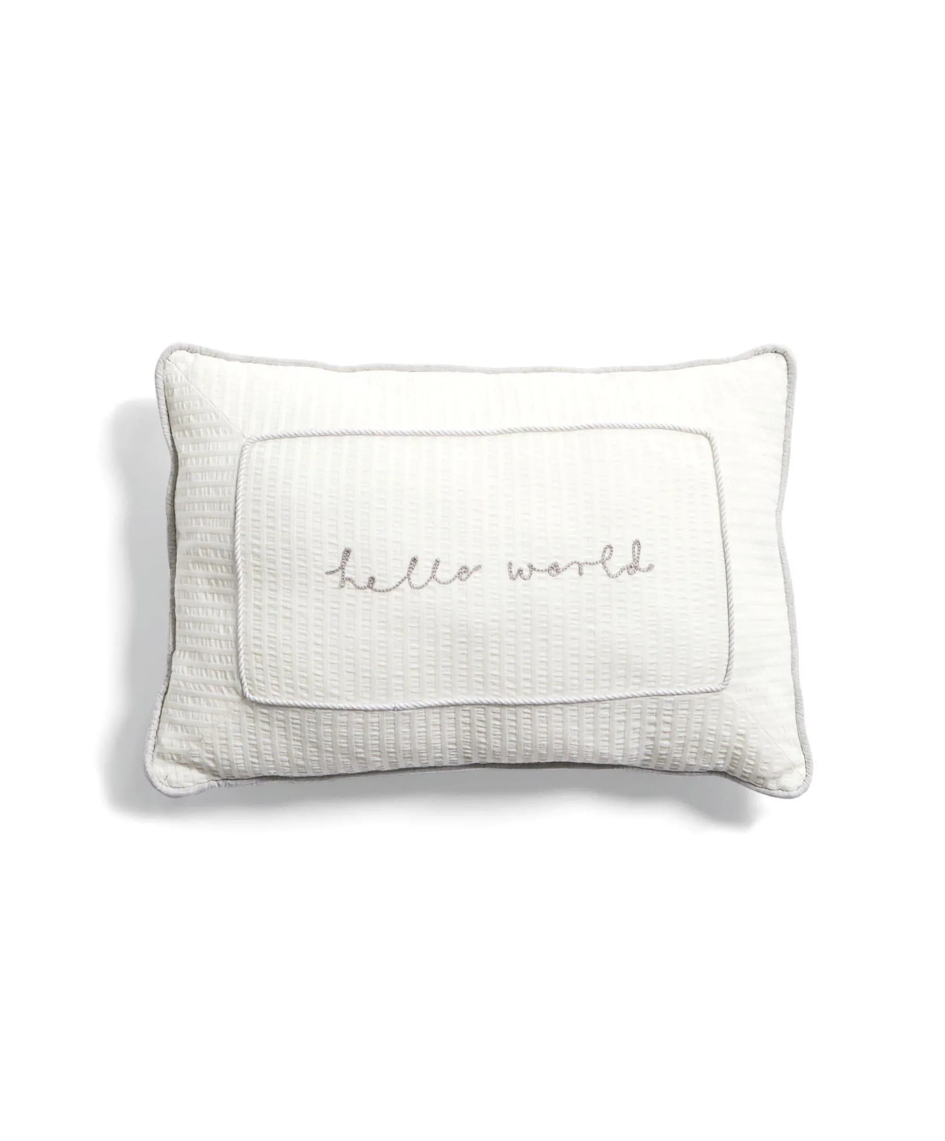 Welcome To The World Cushion - White