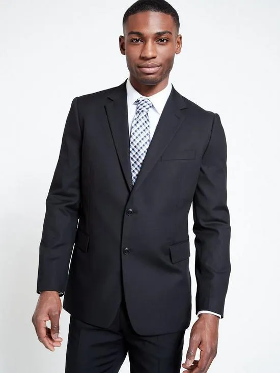 Regular Suit Jacket - Black