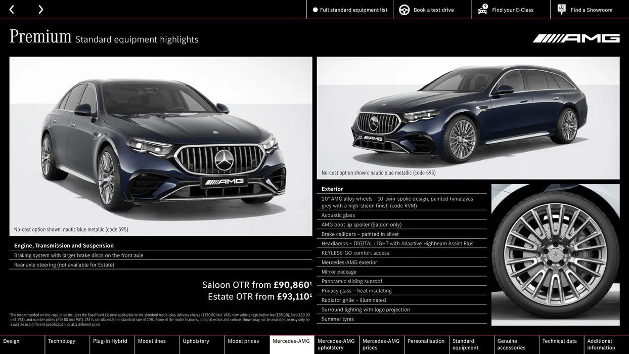 Mercedes Benz New E-Class Saloon from 31 August to 31 August 2025 - Catalogue Page 44