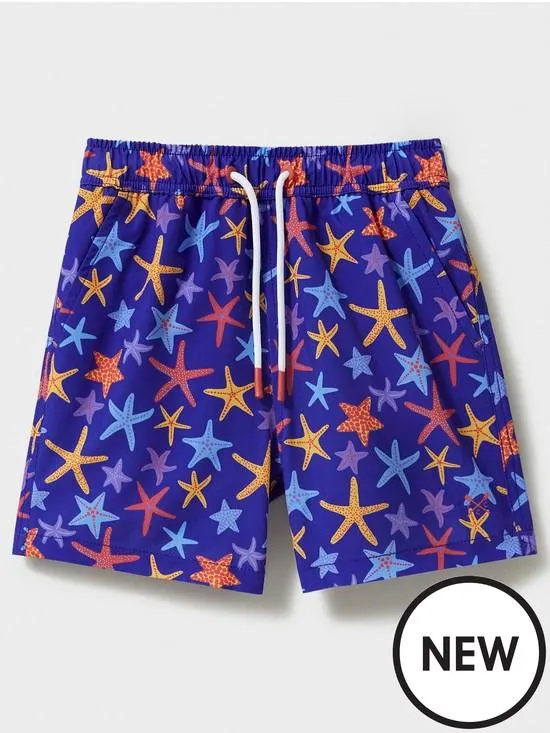 Boys Starfish Swim Shorts - Blue