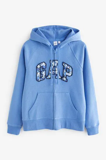 Logo Zip Up Hoodie