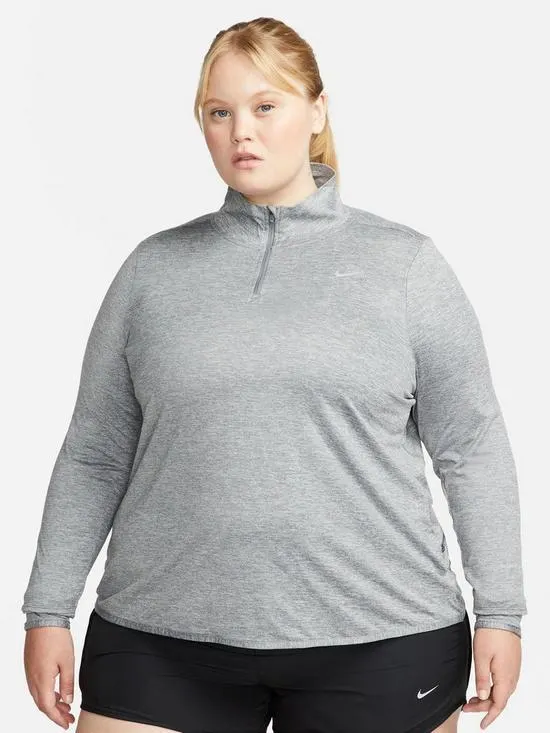 Dri-FIT 1/4-Zip Running Top (Curve) - Grey