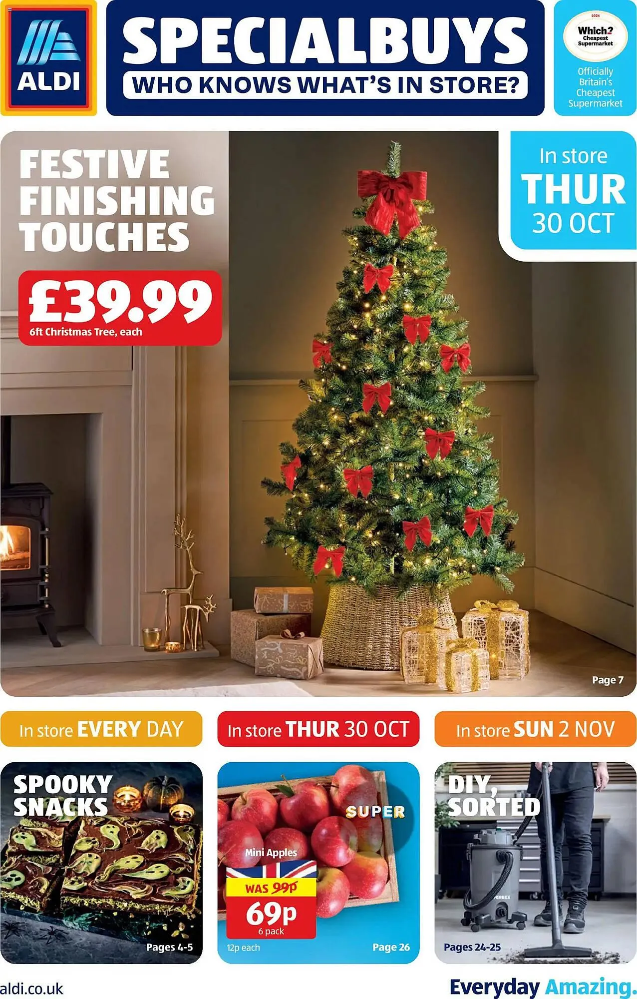 Aldi leaflet from 30 October to 5 November 2025 - Catalogue Page 1