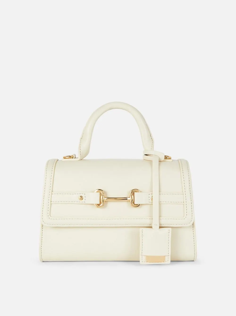 Snaffle Buckle Top Handle Bag