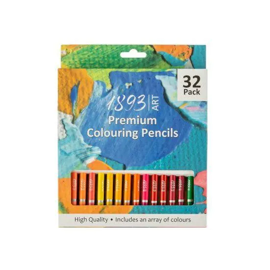 1893 Art Premium Colouring Pencils Pack of 32