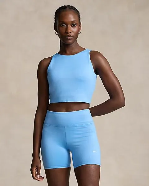 Sueded Jersey Performance Crop Tank