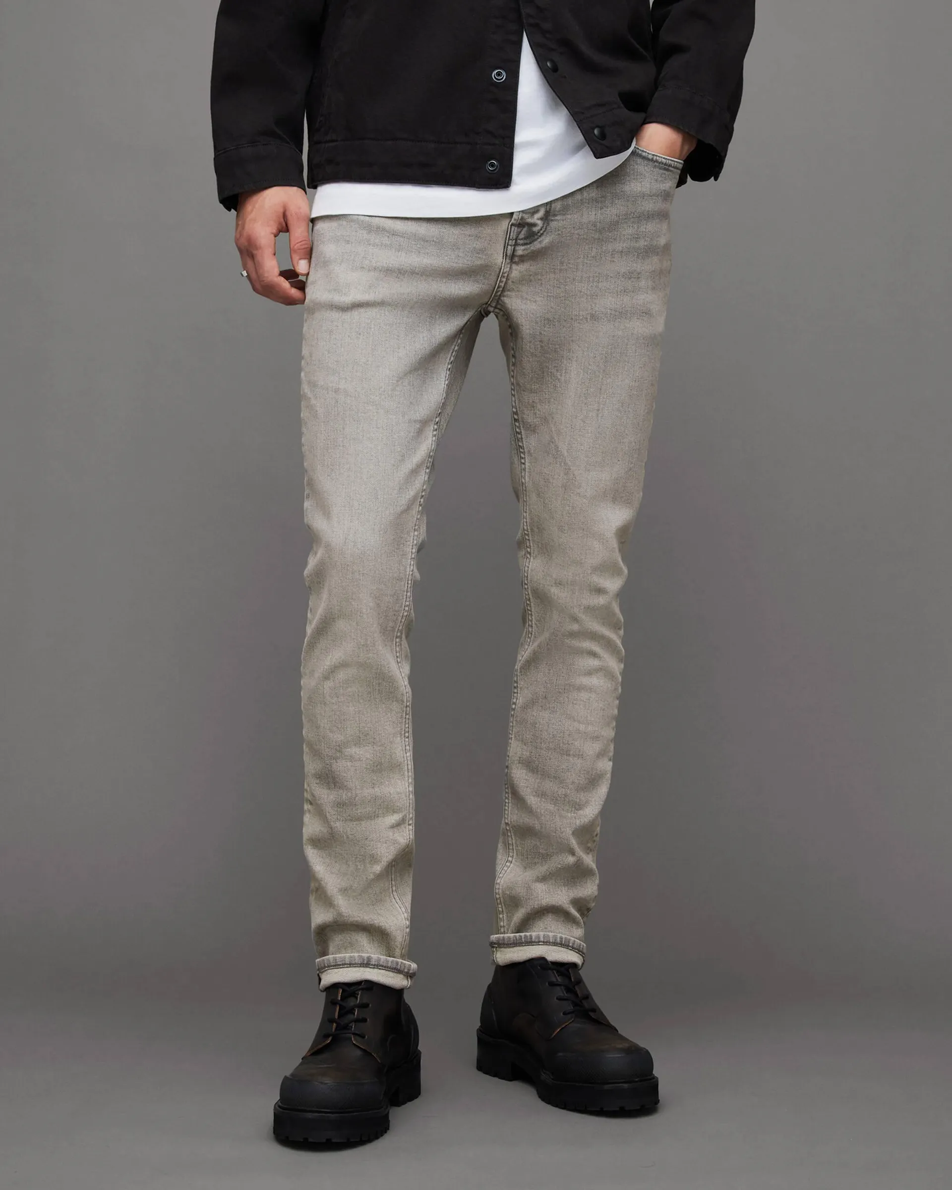Cigarette Skinny Fit Stretch Denim Jeans