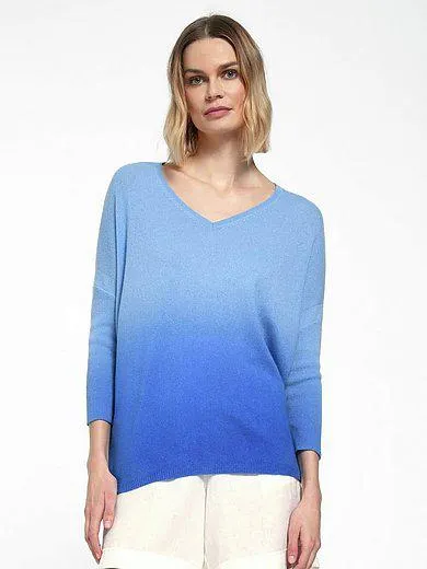V-neck jumper in cashmere mix