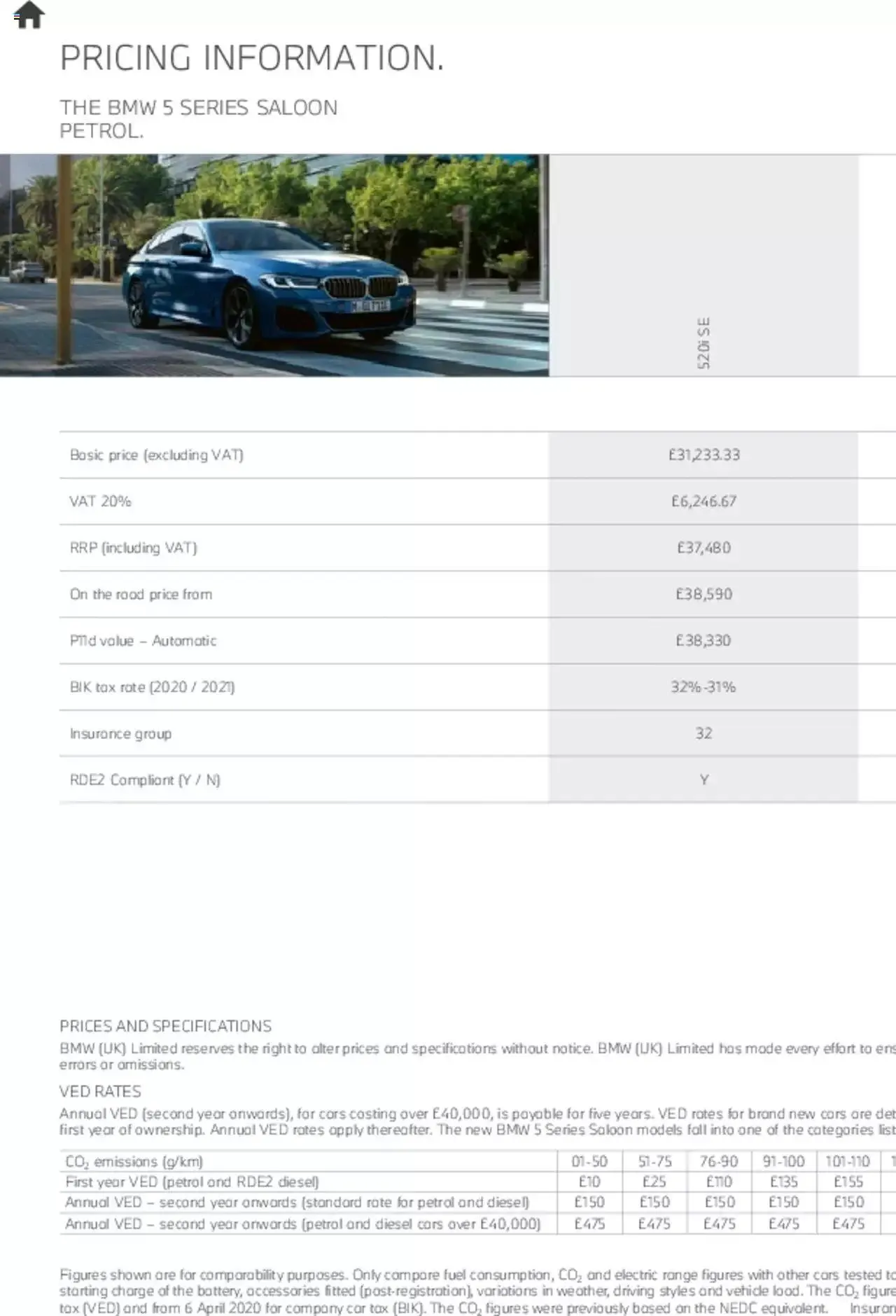 BMW - Saloon and Touring Brochure from 21 January to 31 December 2023 - Catalogue Page 47