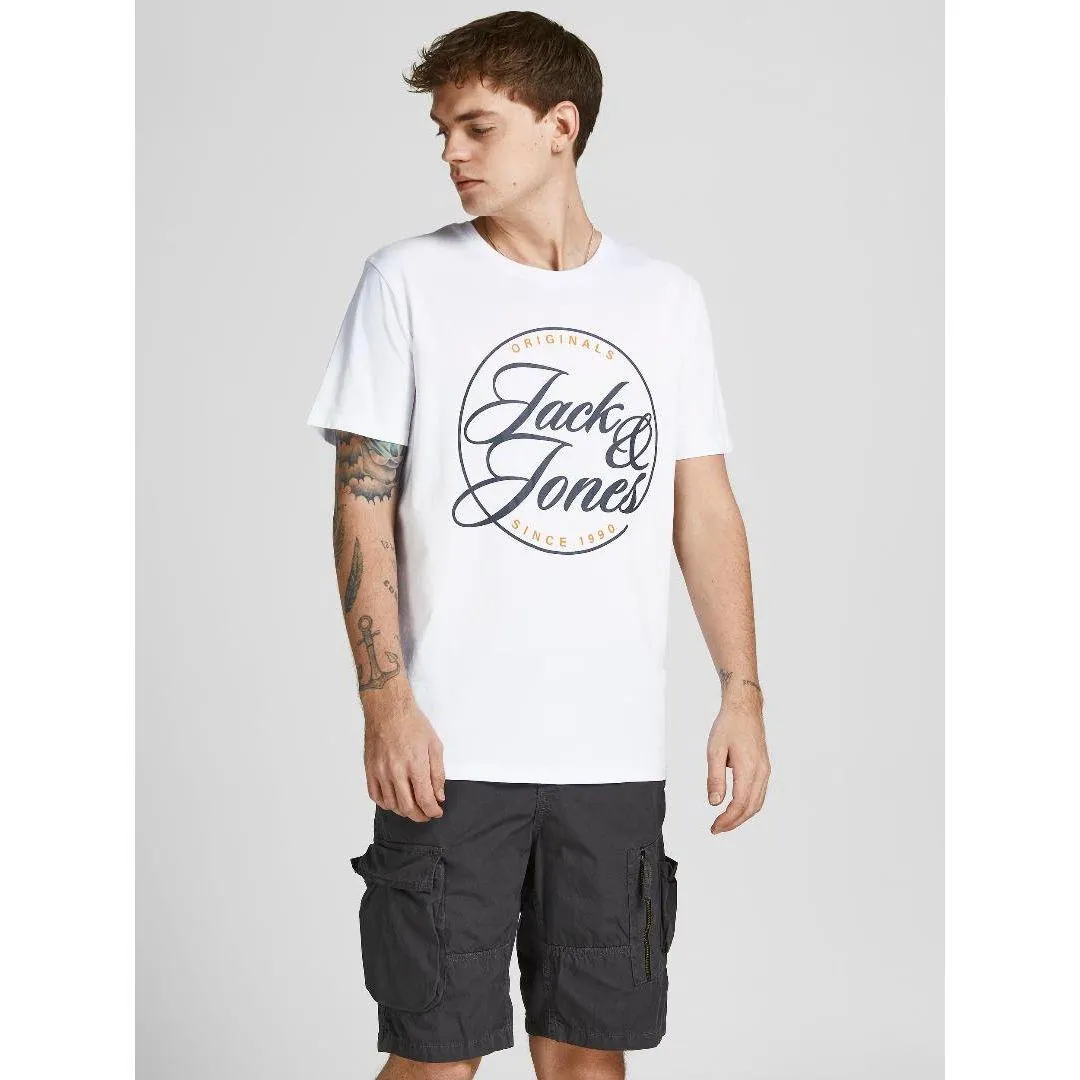 Jack & Jones Logo Tee - White