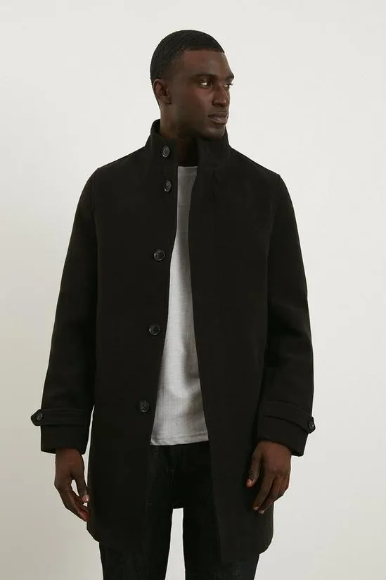 Signature Funnel Neck Coat