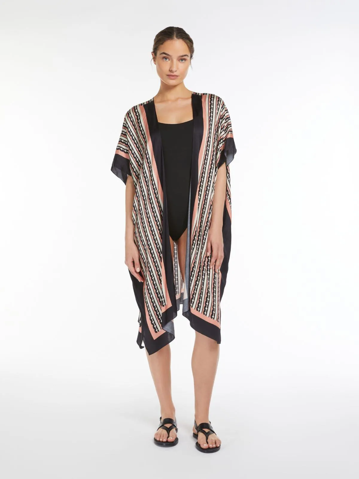 Jersey one-piece active-style swimsuit