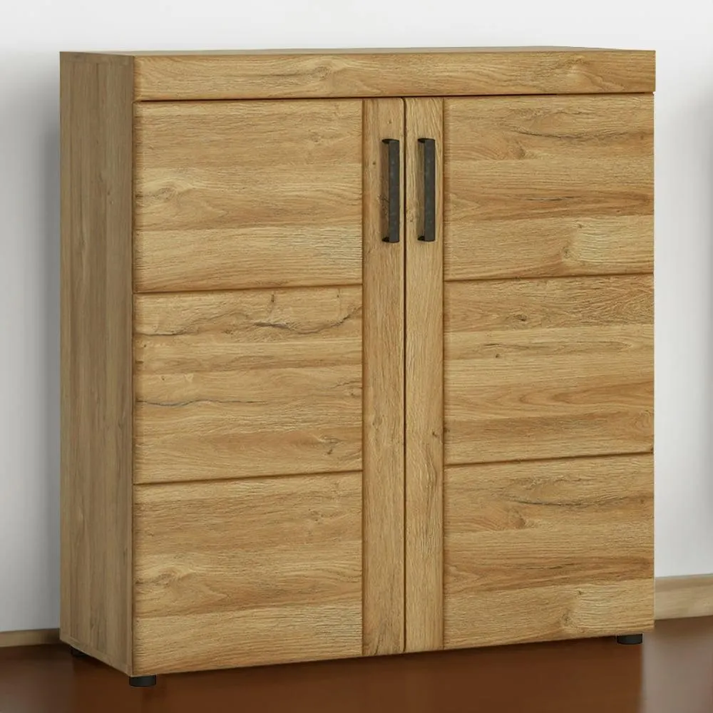 Florence Cortina 2 Doors Grandson Oak Shoe Cabinet