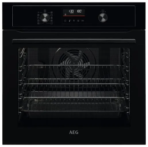 AEG BPX535061B SurroundCook Pyrolytic Self Clean Oven - Black